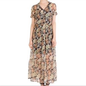 The kooples floral midi dress